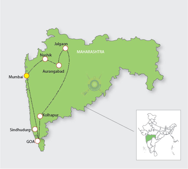 Maharashtra Splendour Route Map