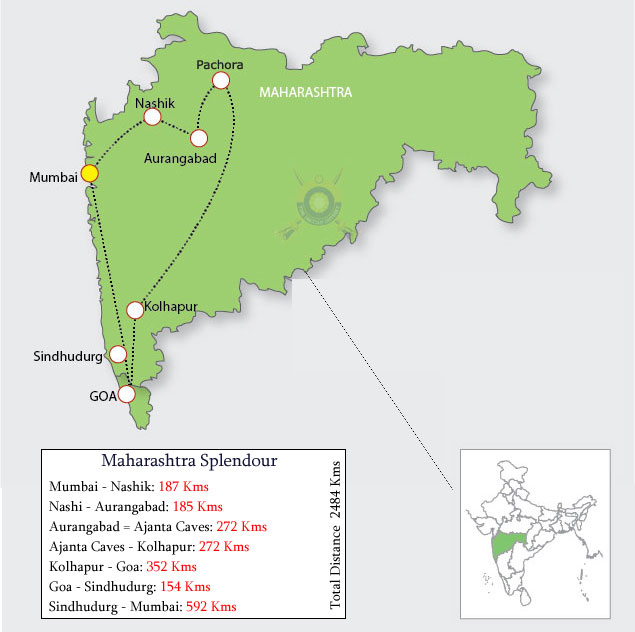 Maharashtra Splendour Route Map