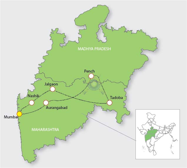 Maharashtra Wild Trail Route Map