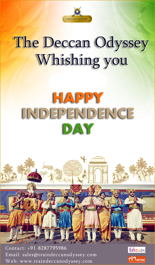 Happy Independence day from Deccan Odyssey